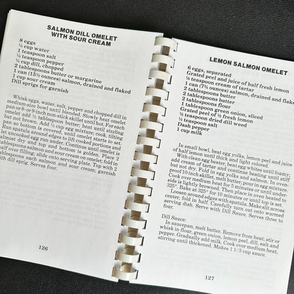 Salmon Recipes from Alaska Cookbook by Cecilia G Nibeck, Rare Blue Cover Edition - Picture 5 of 8